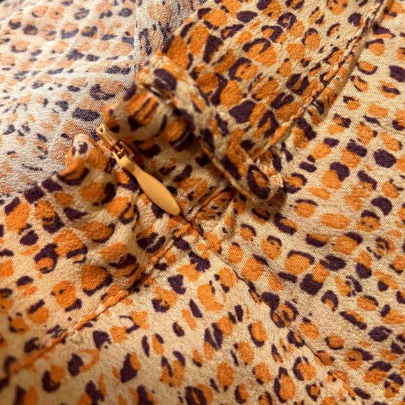 NWT L*Space Ashlyn Skirt Women's Size XL Swim Cover Up Orange Animal Print NEW - Picture 8 of 12